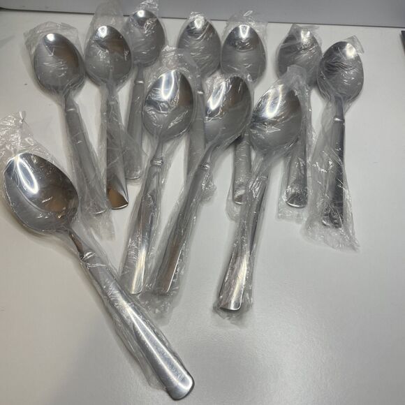 New 11 Pc Dinner Spoons set Record (Stainless, Glossy) by Cambridge Silver - Picture 1 of 6